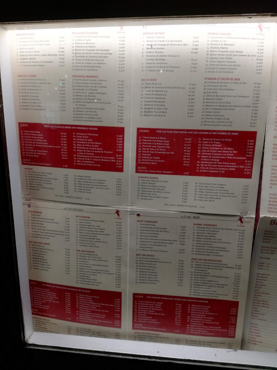 Menu Restaurante La Pampa-9